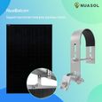 NuaSol Support pour centrale solaire de balcon | Garde-corps Fixation pour 1 module solaire et un onduleur photovoltaïque | rond-2