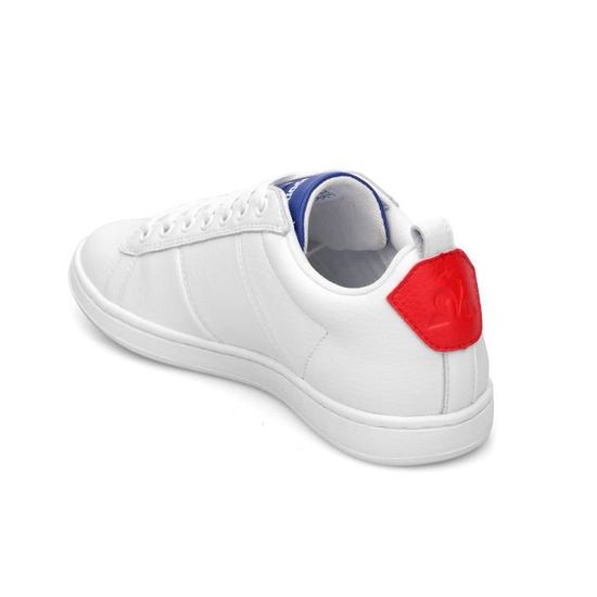 Chaussures de lifestyle femme Le Coq Sportif CourtClassic Sport blanc bleu blanc rouge 39 Cdiscount Sport