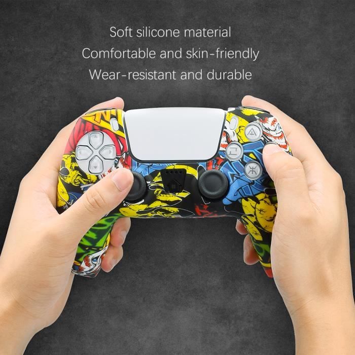 Rose-Juste de manette de jeu en silicone souple anti ald, étui pour manette  PS5, accessoires de manette de - Cdiscount Informatique