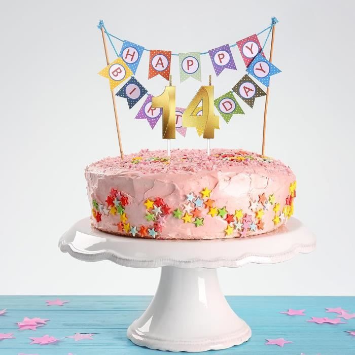 Carte - Gâteau bougie - 4 ans