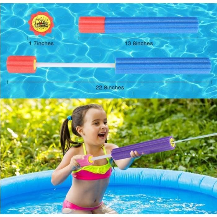 Lot De 10 Pistolets à Eau En Mousse Pour Enfants - Portée Jusqu'à 10 M - Jouet D'Été Pour Jardin, Piscine, Plage