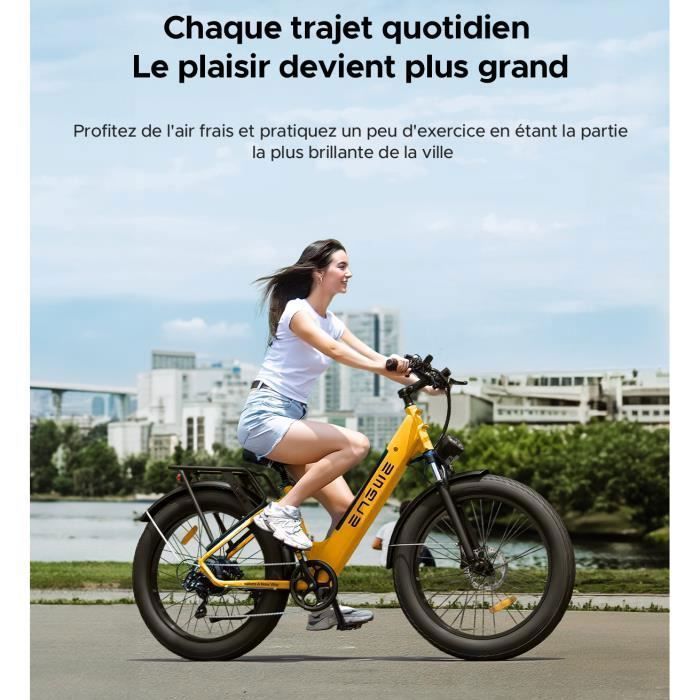 Vélo électrique Adulte Mukkpet - Batterie 48V 15AH Autonomie 105 Km - Fat Bike VTT 26 Pouces - 7 Vitesses - Freins Disque