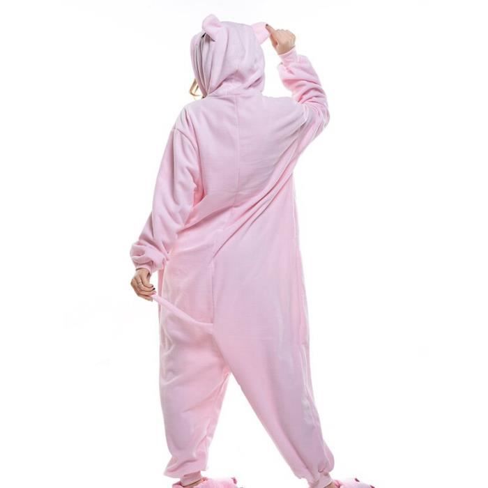 DELEY Pyjama Onesie Adulte Animal - Grenouillère Unisexe à Capuche Pour Dormir, Fête Pyjama, Carnaval, Halloween - 7