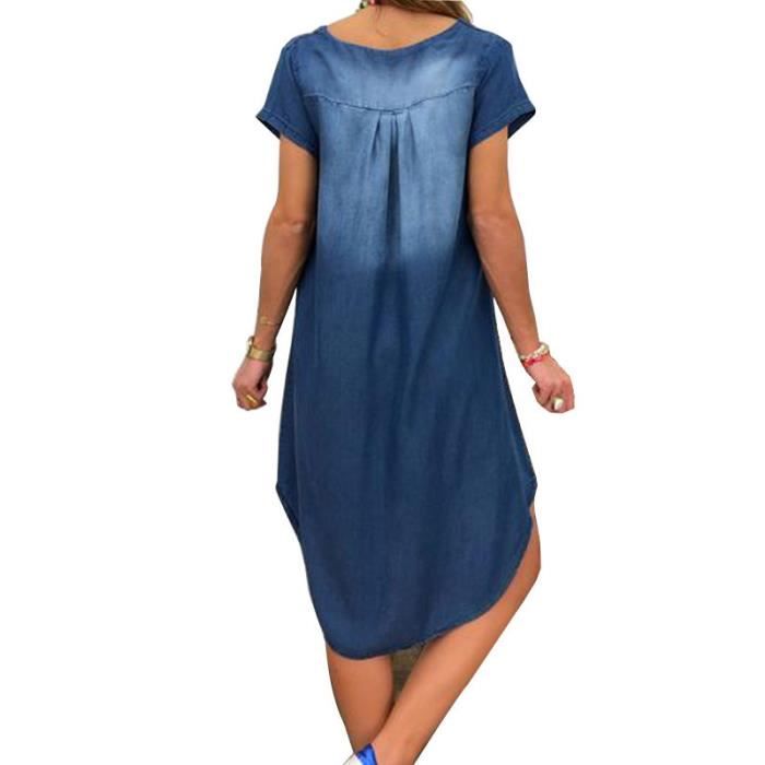 Tunique en jean femme outlet