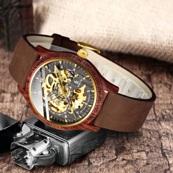 SHARPHY Montre homme m canique automatique vider lumineux caisse