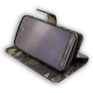 Étui Portefeuille (Flip Cover) Pour Téléphone Doro 8040 - Design Fleur - Cuir Artificiel Noir - Neuf