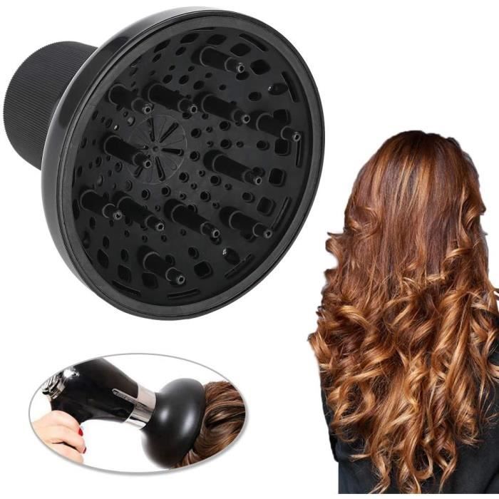 Diffuseur de ventilateur de sèche-cheveux, accessoire universel de  sèche-cheveux adaptable cheveux bouclés ou ondulés pour le salon de  coiffure