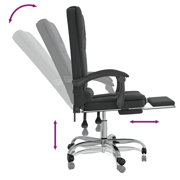 NEUF Fauteuil de massage inclinable de bureau - roulette 360°- Canapé ...