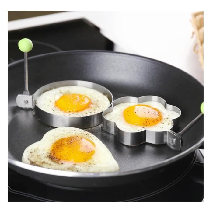 Accessoire Cuisson œuf Moules à œufs Antiadhésifs - Lot De 5 - Acier
