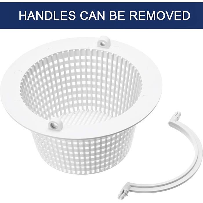 Panier Skimmer Piscine Avec 10 Chaussettes Filtration Nylon - Taille Standard
