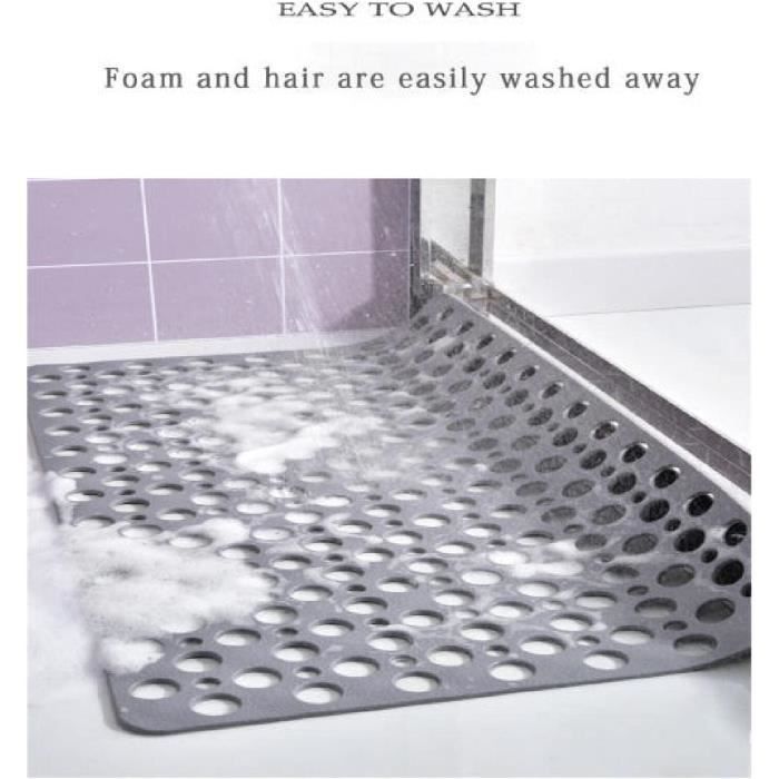 Tapis Douche Antidérapant Carré LICHTENHEIM Tapis De Douche Antidérapant Sensible à La Peau 69 X 36 Cm – Avec 2 Crochets – Antidérapant Aspect Galets – Sans BPA – Tapis De Bain Tapis Douche Antidérapant Carré LICHTENHEIM Tapis De Douche Antidérapant Sensible à La Peau 69 X 36 Cm – Avec 2 Crochets – Antidérapant Aspect Galets – Sans BPA – Tapis De Bain