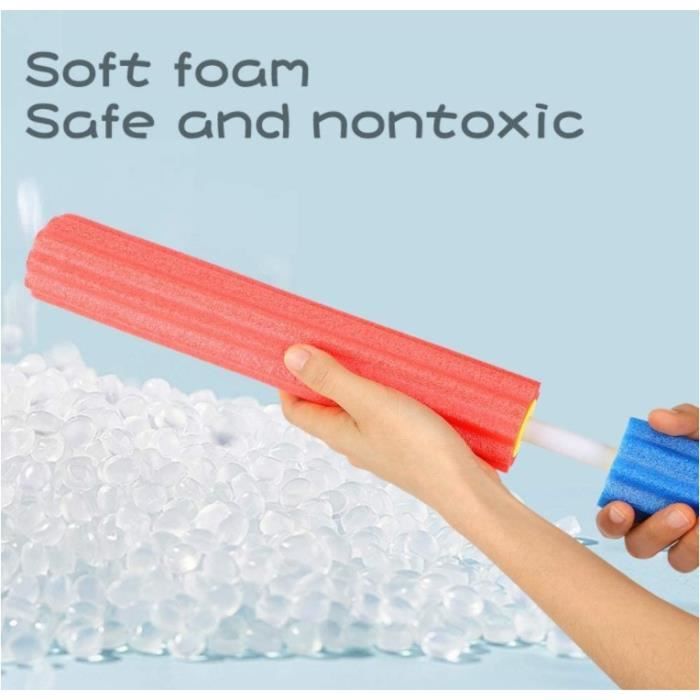 Lot De 6 Pistolets à Eau En Mousse DERAYEE – Colorés, Légers, Pour Piscine Et Jardin – été
