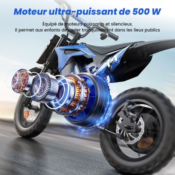 Repsol Moto électrique pour enfants 3 ans 4 ans 5 ans 6 V Bleu avec roues de soutien Poignée d'accélérateur 5-6 km/h INJUSA