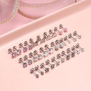 Lot De 6 Paires De Boucles D'oreilles En Acier Chirurgical Coloré - Neuf Avec étiquettes