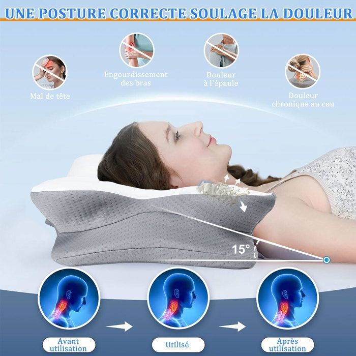 CaCaCook Oreiller Glacé Épais 55x35 Cm - Coussin De Refroidissement Pour Maison Et Voyage