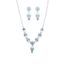 Femmes Mariée Mariage Fête Bal Strass Collier Boucles d/'oreilles Bijoux Set