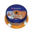 DVD-R VERBATIM - Spindle de 25 - Inkjet Matt printable - 16x - 4.7 Go-0