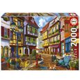 Puzzle 2000 pièces - EDUCA - Rue Radieuse - Paysage et nature - Adulte - Intérieur-0
