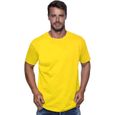 Tee shirt Homme JHK jaune 100% Coto-0