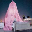 Moustiquaire ciel de lit,Lumineuses étoiles Glow Bed Canopy Dome Anti-Mosquito Bed Canopy，Convient au lit de Lits de moins de 1,5 m-0