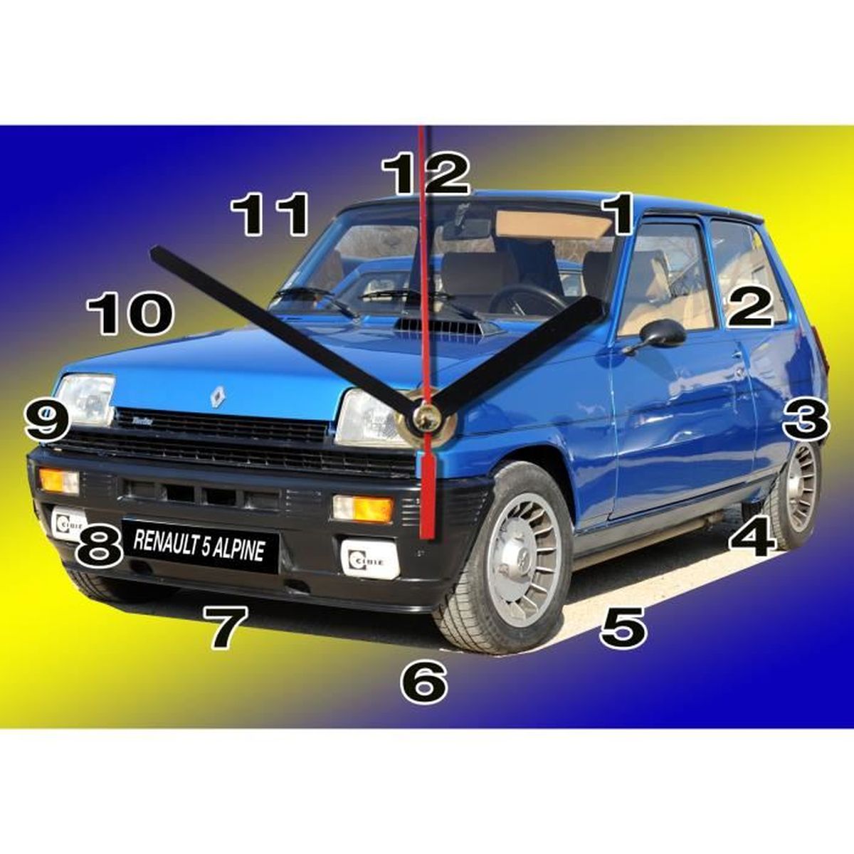 AUTO RALLYE MINIATURE RENAULT 5 ALPINE TURBO 01 en horloge MODEL CARS