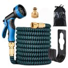 PRUMYA Tuyau D'arrosage Extensible 30m, 100 FT, avec 10 Modes D'arrosage, pour Nettoyage du Jardin, Laver la Voiture, Baigner Animal