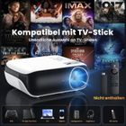 HOPVISION Videoprojecteur,Projecteur Portable 4K Home Cinema Support,Mini Projecteur Bluetooth 5.1,Retroprojecteur pour maison,extérieur