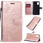 APRILLY Pour Samsung Galaxy A41 Housse - avec Support PU Cuir Portefeuille Protection Housse Galaxy A41 SM-A415F-DSN (6.1") - Or rose