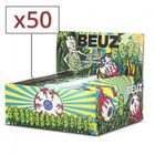 Boite de 50 Carnets de Filtres Carton Beuz Slim Tips perforés
