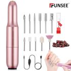 FUNSEE Ponceuse pour Ongles Professionnel Utiliser Facilment avec 6 Capuchons de Polissage, Silencieuse Puissante Ponceuse Ongle