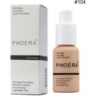 LESHP PHOERA Perfect Beauty Face Liquid Foundation Base Soft Matte Long Wear Oil, 104 #