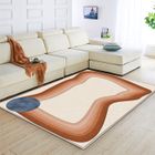 YSINOBEAR Tapis de Salon Polyester - MERKMAK - Tapis Moderne Extra chambre salon Doux - 120x160cm - Rectangle - Intérieur - Violet et Blanc