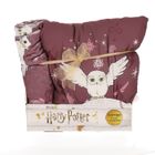 WARNER BROS HARRY POTTER - Coffret plaid et coussin Harry Potter Hedwige - Plaid tout doux 100x140 cm et coussin carré 35x35 cm
