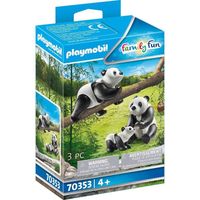 PLAYMOBIL - 70353 - Couple de pandas avec bébé en plastique - Mixte - A partir de 4 ans