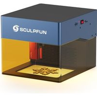 Sculpfun iCube 5W graveur Laser Portable, Machine de gravure avec filtre de fumée, alarme de température, zone de gravure 130x130mm