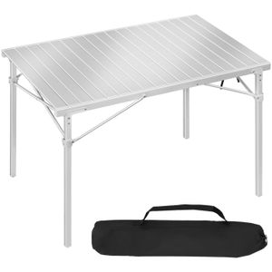 TABLE DE CAMPING WOLTU Table Pliante, Table de Camping en Aluminium, Table de Pique-Nique Portable, 104x69x70cm, Argent W0ETT0212