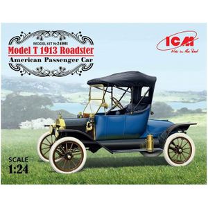 KIT MODÉLISME Modèle Kit Model T 1913 Road Star American Passenger Car - ICM - Noir - Plastique