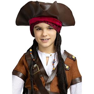Chapeau De Pirate pour Adulte Chapeau Tricorne en Cuir Marron pour  Accessoires De Déguisement pour Femme Costume De Pirate : : Mode