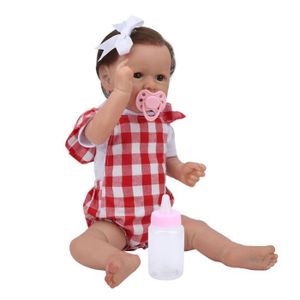 POUPÉE HURRISE Rebirth Baby Girl Toy 20.8in Reborn Baby Doll Simulation Nouveau-né Bébés Fille Cadeau Infant avec Épingle À Cheveux