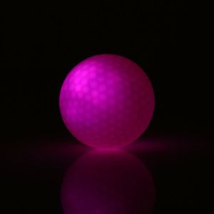 BALLE DE GOLF Drfeify balle de golf éclairée Balle de golf d'éclairage électronique à LED 1Pc pour l'entraînement à la pratique du sport 891633