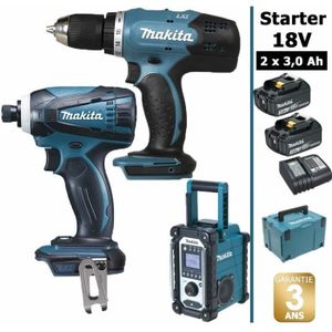 Perceuse Visseuse 18v Li Ion 3 0ah Kit D Accessoires Ddf453sfe 2 Batteries Makita Achat Vente Perceuse Perceuse Visseuse 18v Li Io Cdiscount