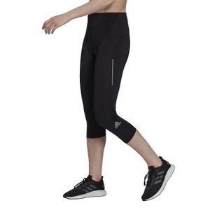 COLLANT DE RUNNING Legging 3/4 femme adidas Own The Run - noir - M - Running - Femme - Tissu stretch doux