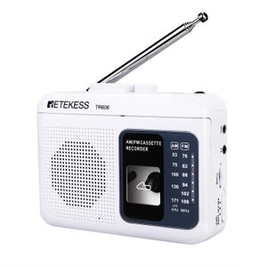 Retekess TR106 Mini Radio Portable, AM FM Radio de Poche, avec Minuterie de  Sommeil, Timing Boot, Bouton de Verrouillage, Petite Radio Haut-Parleur  Intégré, 3.5mm Prise Casque (Argent)