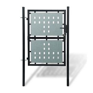 PORTAIL - PORTILLON Portillon de jardin Single Noir 100 x 175 cm  1019