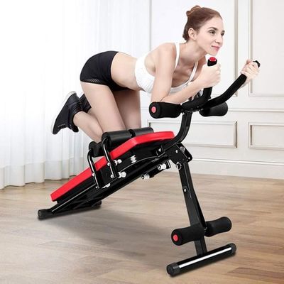 Planche à Roulettes Abdominaux Avec Tapis - Silencieuse, Poignées Antidérapantes, Charge Max 150kg - Fitness à Domicile