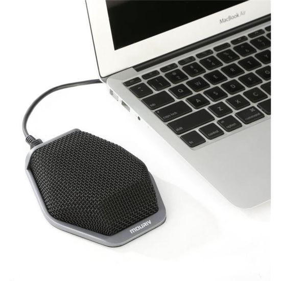 Microphone USB Pour PC - Plug And Play - Réduction De Bruit AI - Bouton Mute Avec LED - Compatible Windows/Mac/PS4 - Pour Streaming, Jeux, Réunions - 4