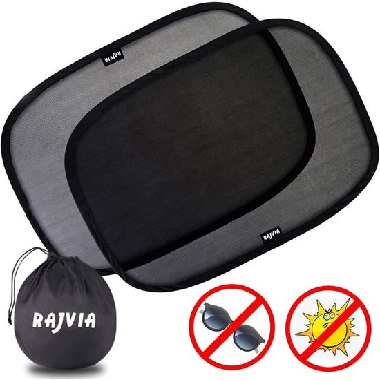 Rajvia Pare Soleil Voiture Bebe Avec Protection Uv Certifiee Lot De 2 Filet De Protection Solaire Auto Adhesif Pour Voiture Vis Pa Cdiscount Auto