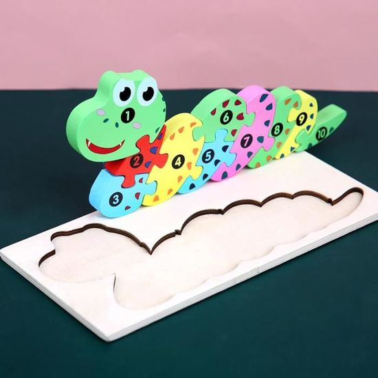 Serpent En Bois Articulé Jouet - Environ 50 Cm, à Partir De 3 Ans, Couleurs Variées