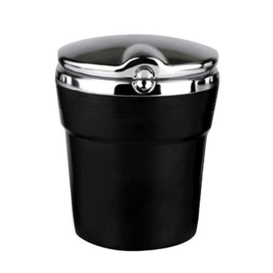 Cendrier De Voiture Portable Avec LED - Lot De 2, étanche, Anti-odeur - Compact 10x7x7 Cm - Accessoire Pratique Pour Fumeurs