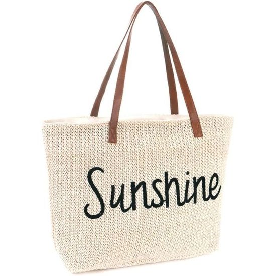 Sac De Plage Pliable En Filet – Grand Et Pratique Pour La Plage, Les Courses, Le Sport